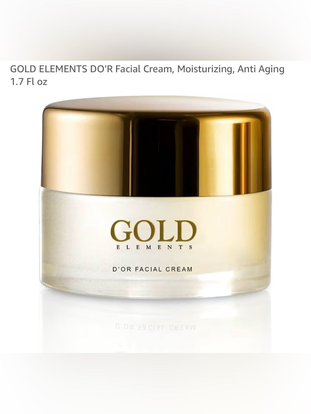 D’OR Gold ElementsGold & Cream D'Or Facial Moisturizer for Women